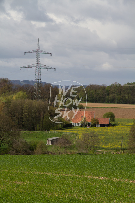 Bauernhaus im Frühling